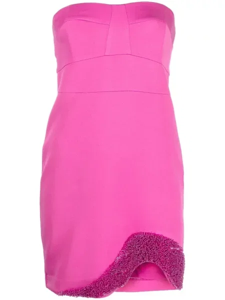 Rochie mini Patrizia Pepe cu mărgele de costum violet