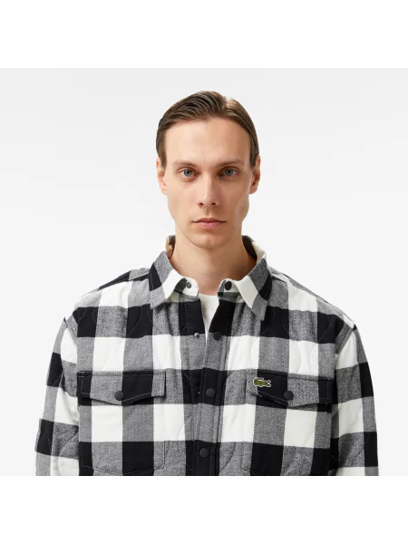 Lacoste Wielokolorowa Koszula czarna