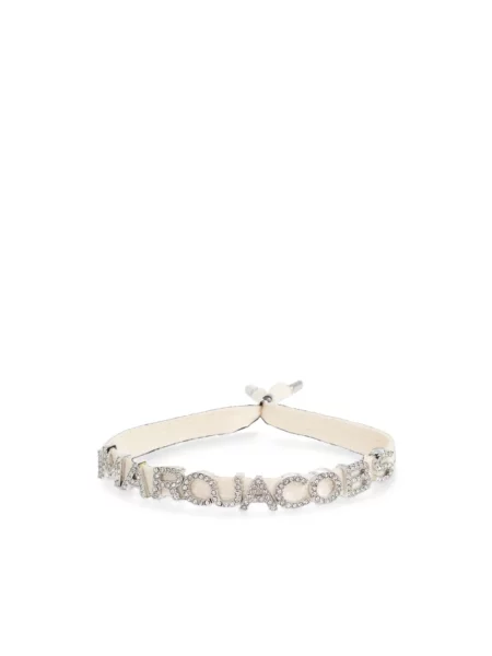 Bransoletka Marc Jacobs z logo biała