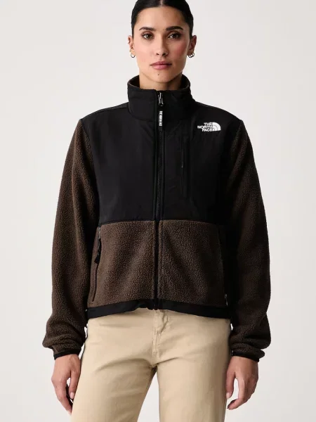 The North Face hanorac cu pentru femei din polar Retro Denali maro