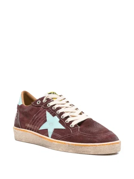 Szarvasbőr sneaker Golden Goose Ball Star piros
