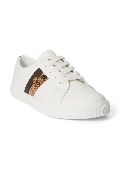 Sneakerși Lauren Ralph Lauren alb
