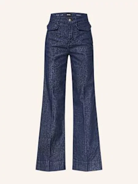 Boss Wide Leg Džíny Rosalya dark blue modré