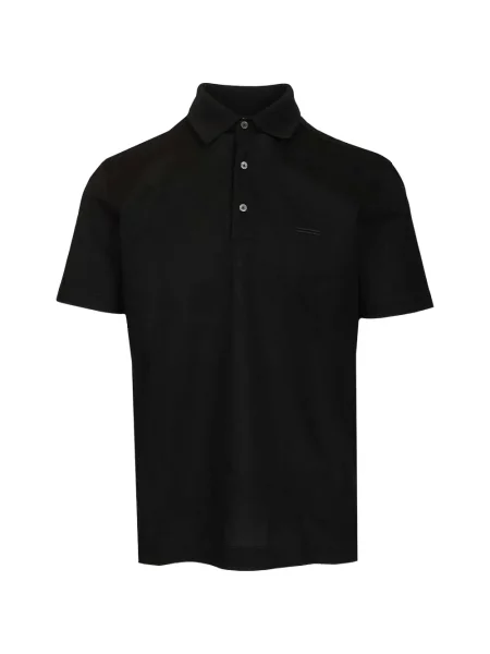 Polo Zegna cu broderie negru