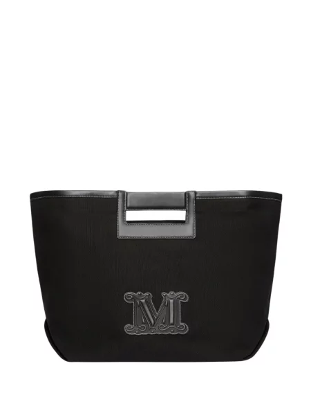 Kabelka Max Mara s aplikacemi černá