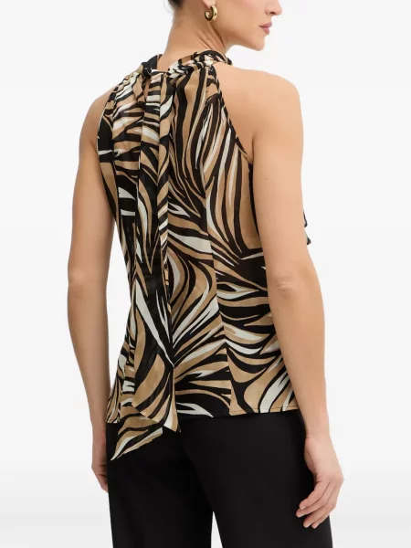 Top Twinset fără mâneci negru