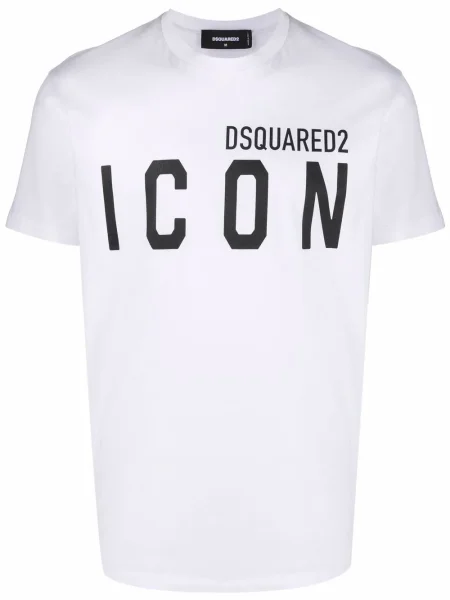 Tricou Dsquared2 cu autograf alb