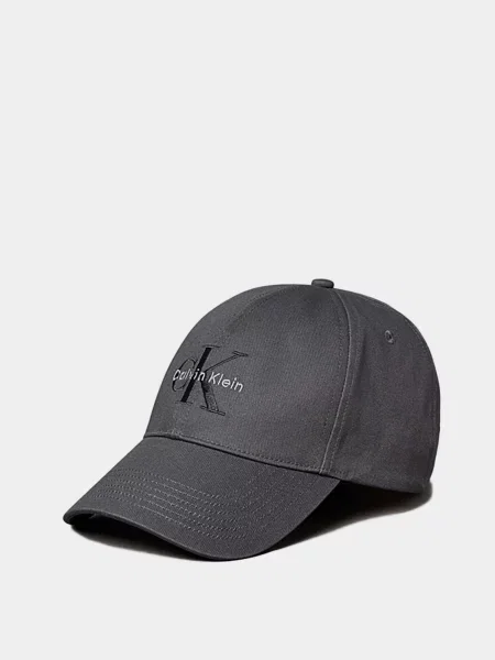 Calvin Klein MONOLOGO EMBROIDERY BASEBALL C Кепка Темно-сірий сіра