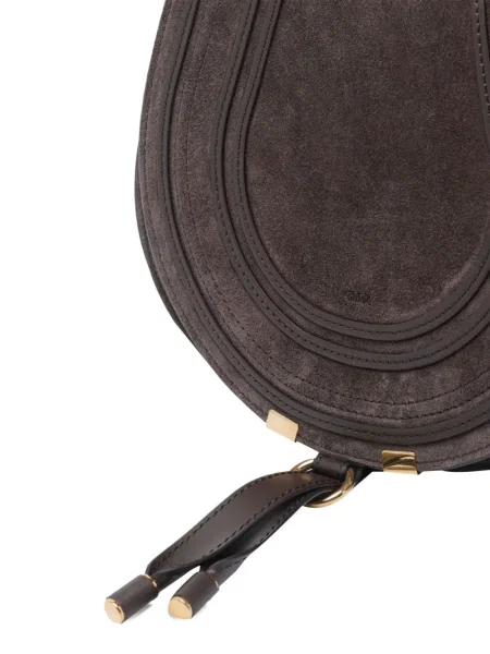 Body Chloé din piele de căprioară maro