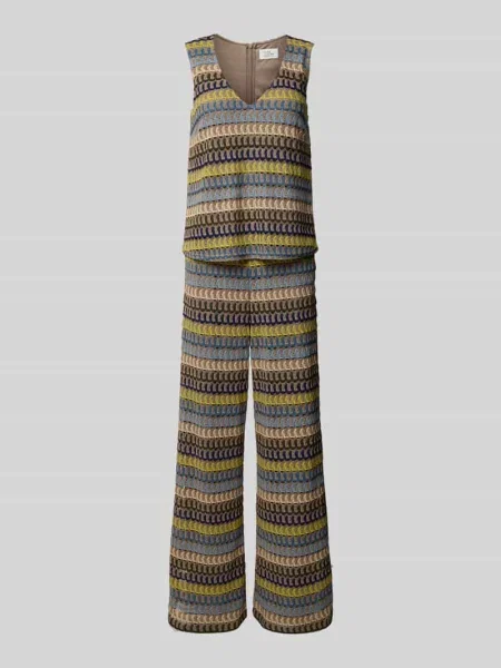 Kombinezon z fakturowanym wzorem Robe Légère zielony