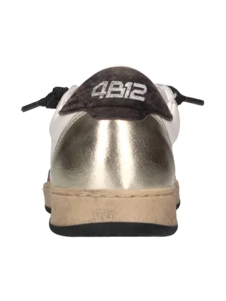 Sneakersy 4b12 skórzane białe