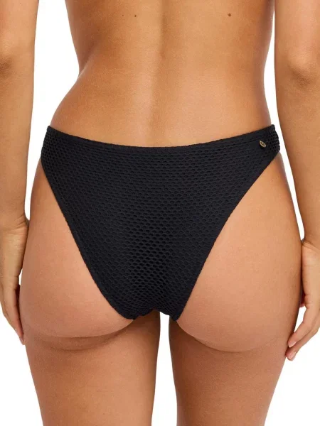 Majtki bikini o średnim kryciu dla Kobiety ROXY ISLAND czarny