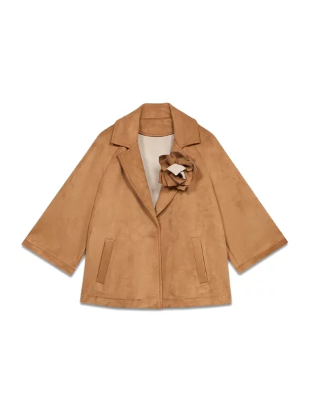 Płaszcz Oltre zamszowy beżowy