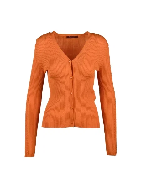 Kardigan Max Mara Studio pomarańczowy