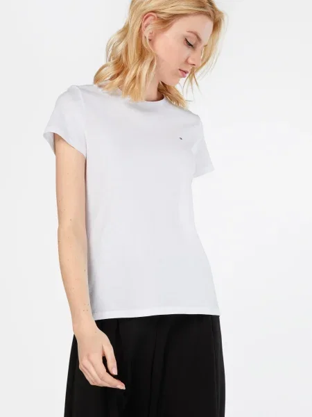 TOMMY HILFIGER Tricou / roșu / bleumarin alb