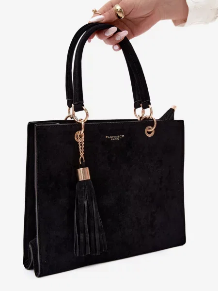 Geantă Flora & Co din piele negru