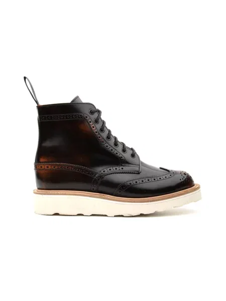 Botki Tricker's skórzane brązowe