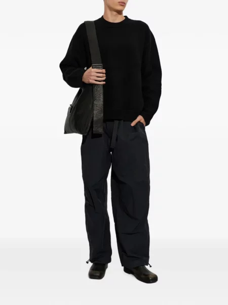 Cu centură pantaloni Studio Nicholson negru