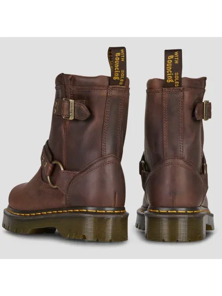 Členkové čižmy Dr. Martens hnedá