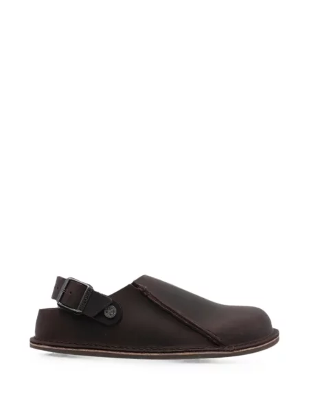 Кожени мюли Birkenstock кафяво