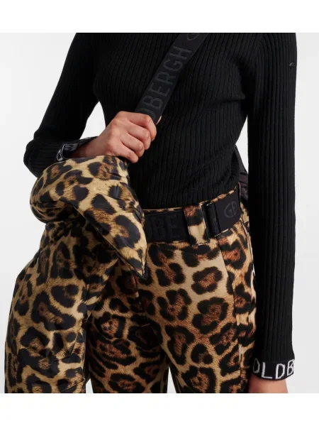 Geacă cu puf Goldbergh cu imagine cu model leopard