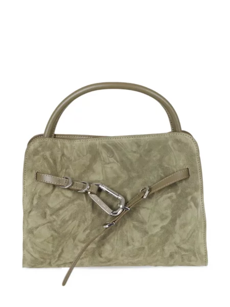 Τσάντα shopper Biasia σουέτ πράσινο