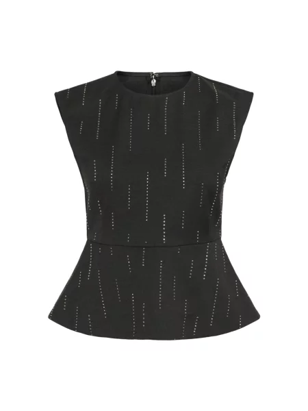 Top Gestuz bez rękawów czarny