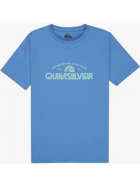 Koszulka Quiksilver Ev Corpo Classic niebiesko-zielona chłopięce 14 niebieska