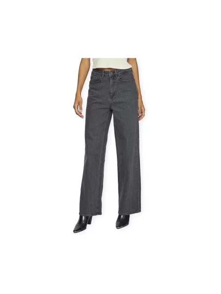 Denim ruha Vila szürke