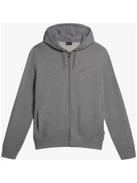Bluza z kapturem Napapijri Balis i zamkiem błyskawicznym XS szara