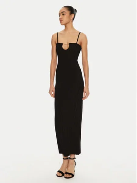 JACQUEMUS Úpletové šaty černá