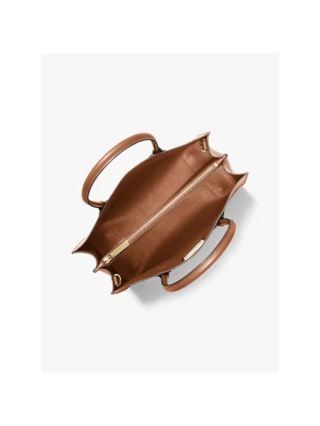 Shopperka Michael Kors skórzana brązowa