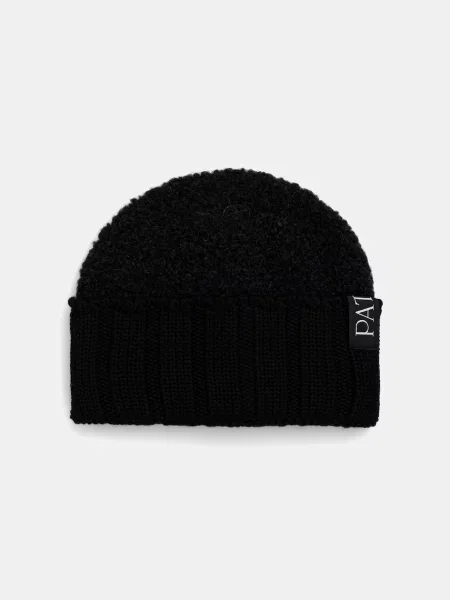 Patou czapka z wełną czarny