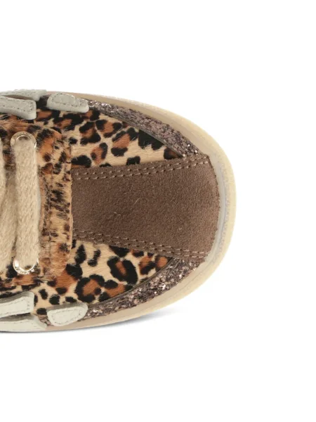 Sneakerși Amiri cu imagine cu model leopard maro