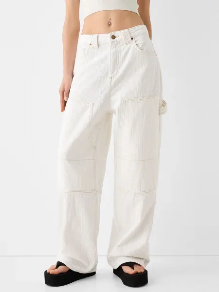 Bershka Jeans ecru