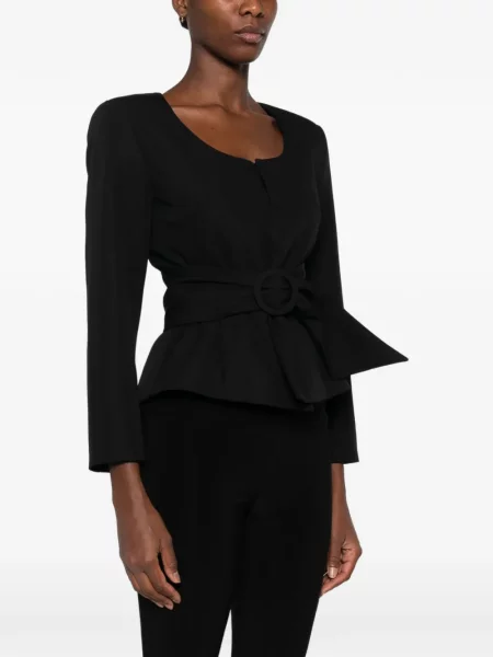 Cu centură geacă Jacquemus negru