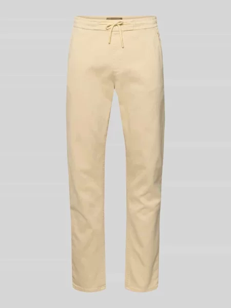 Spodnie materiałowe o kroju slim fit z wpuszczanymi model ‘Thunder’ Blend