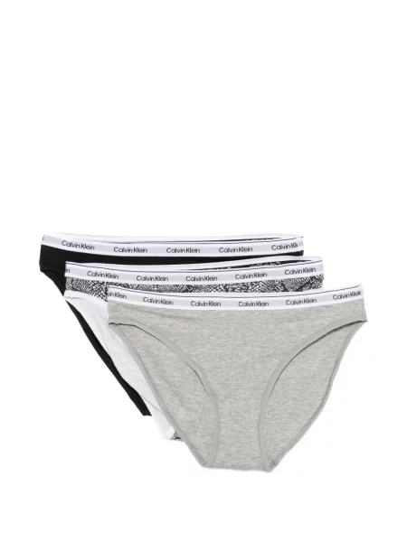 Chiloți tanga Calvin Klein cu autograf negru