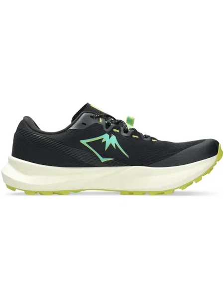 Pánske bežecké topánky ASICS Fuji Lite 6 black/aurora green čierna