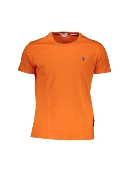 Koszulka polo U.s Polo Assn. z logo pomarańczowa