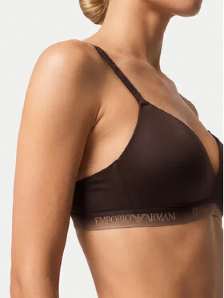 Emporio Armani Underwear Bralette melltartó Sötétbarna