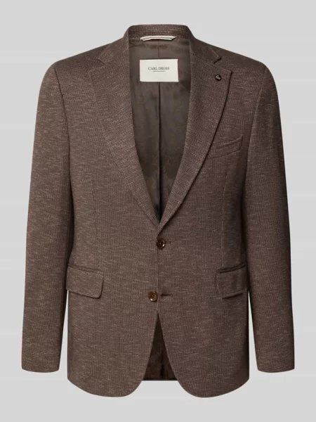 Marynarka o kroju slim fit z mieszanki bawełny model Faith' Carl Gross