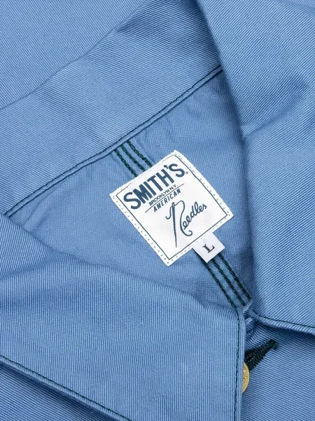 Geacă Needles din țesătură twill albastru