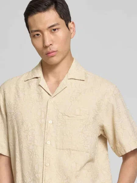 Koszula casualowa z listwą guzikową model ‘AARON’ Jack & Jones Premium biała