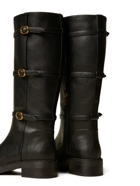 Botine Twinset cu cataramă negru