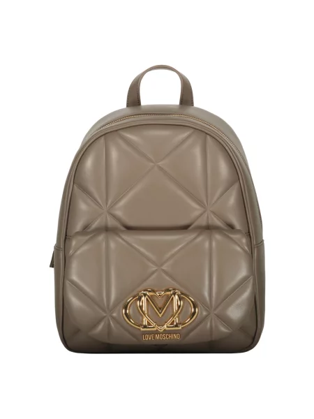 Plecak Love Moschino brązowy
