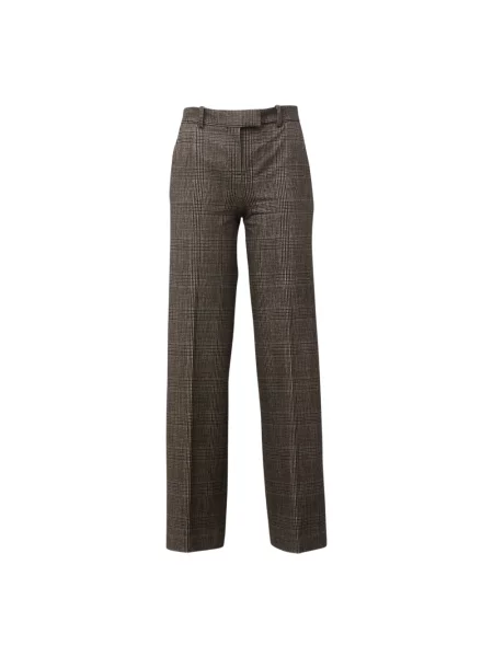 Jeansy Mm6 Maison Margiela z kaszmiru brązowe