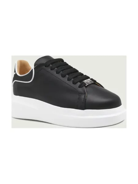 Philipp Plein De piele sneakers Lo-Top negru