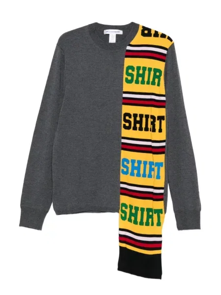 Koszula Comme Des Garcons Shirt wełniana szara