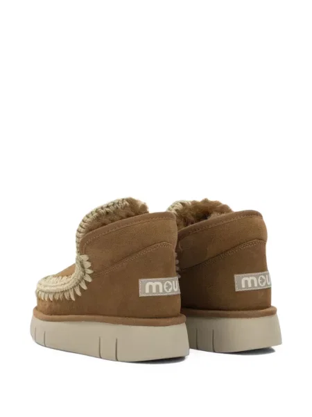 Botine Mou din piele de căprioară maro